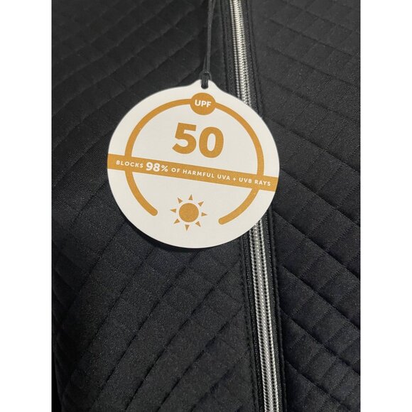 Tail Full Zip Textured Golf Jacket Womens XS Onyx Black - Picture 11 of 11